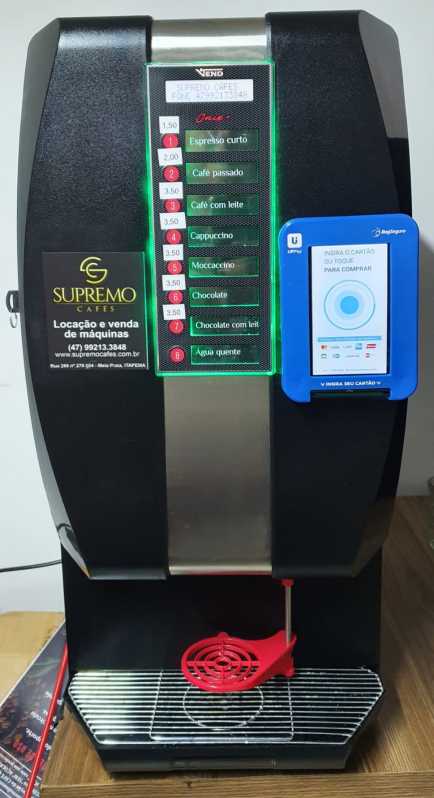 Máquina de Café Industrial Automática Balneário Camburiú - Máquina de Café Expresso Automática com Moedor